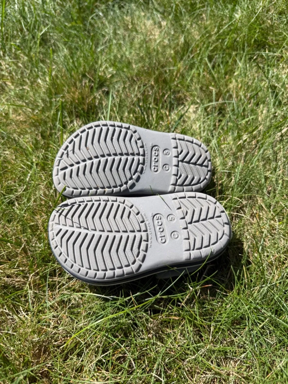 Gray Baby Crocs Size 5